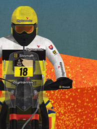 Dakar imagery for Slovnaft — digital illustration
