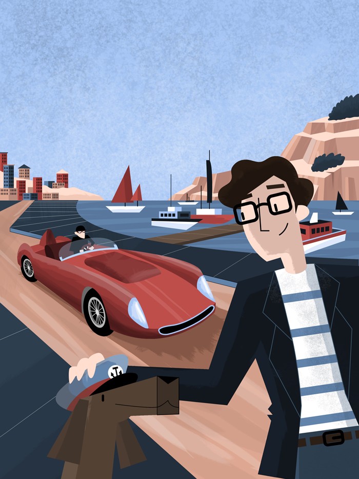 Set of vintage postcards for Volkswagen’s Skoda in collab with Fallon Prague — PR illustration