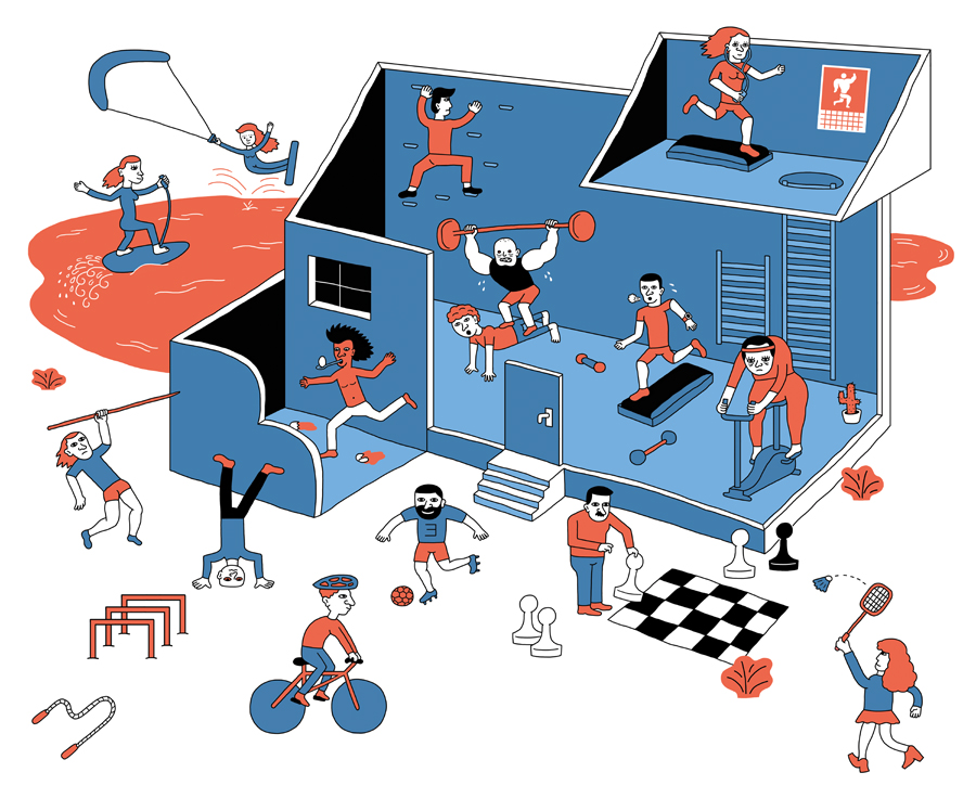 Sport feature for Forbes — animation illustration by Admiral