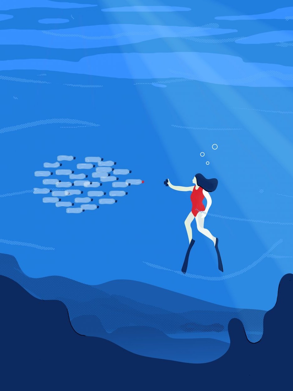 Forbes Next cover and feature story full pager — editorial illustration