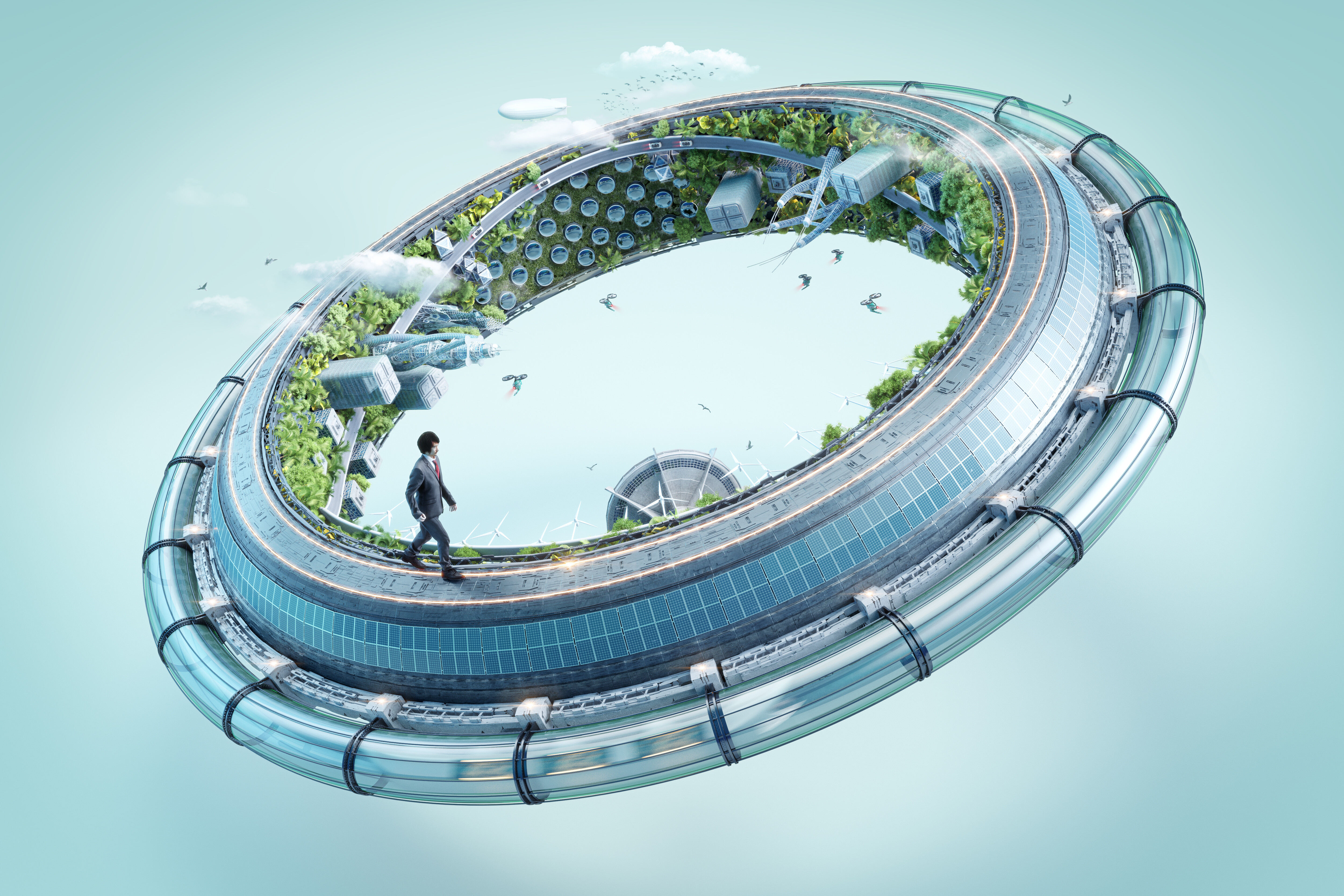 Feature opener for Forbes Japan 3D artwork — editorial illustration
