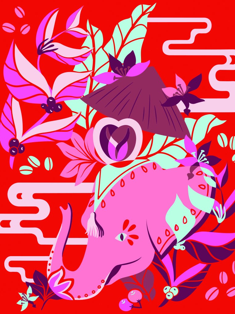 Key visuals for Nescafe mugs via Ogilvy — advertising illustration