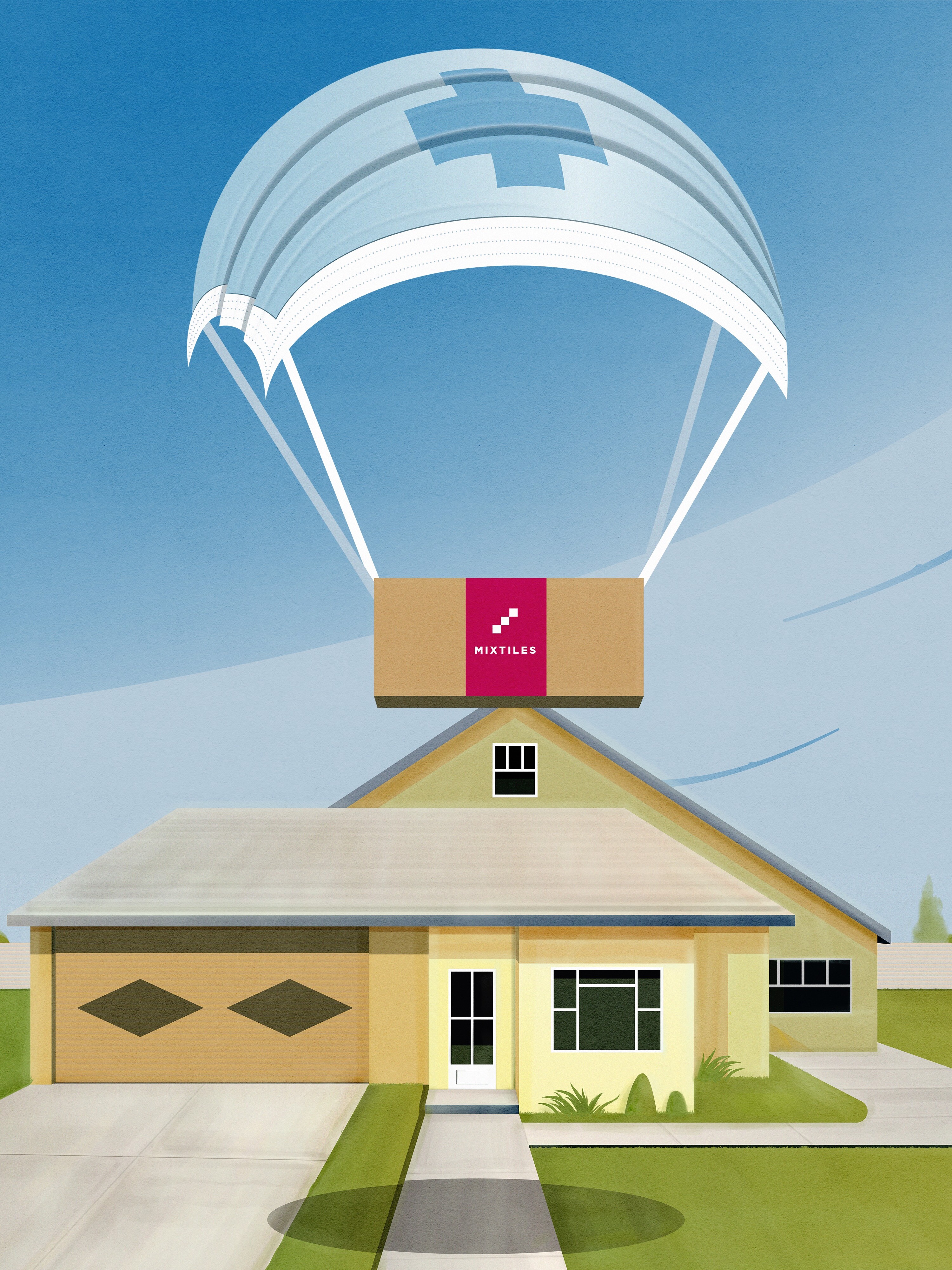 Delivery cover visual for Mixtiles — corporate illustration