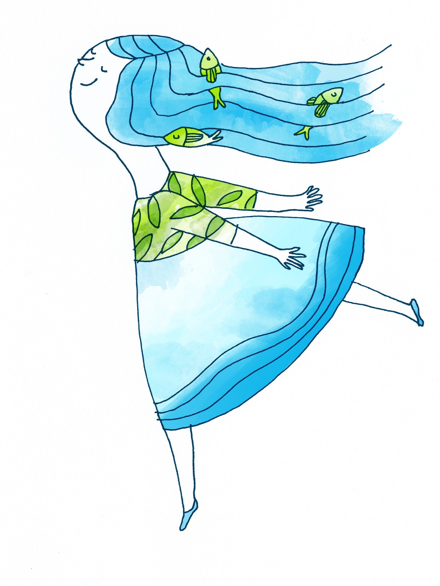 Zlata Studna mineral water packaging — publishing illustration