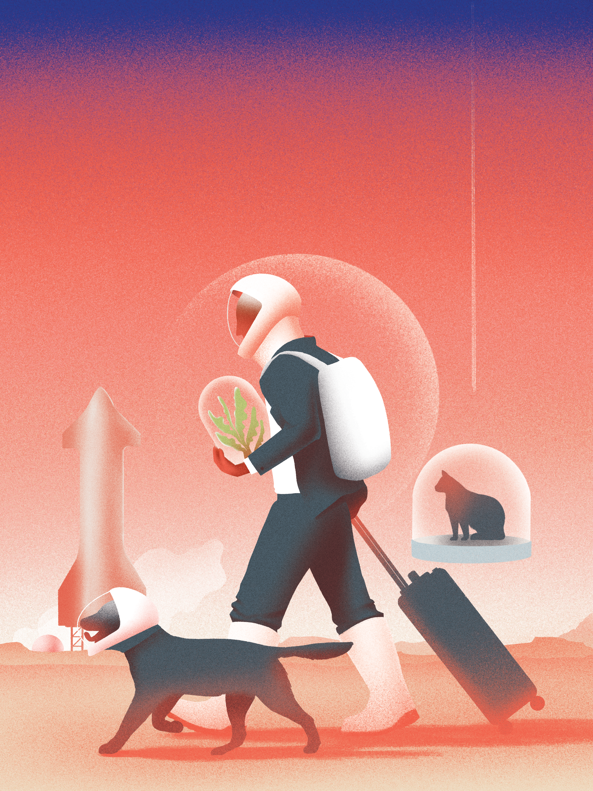 Forbes cover — editorial illustration