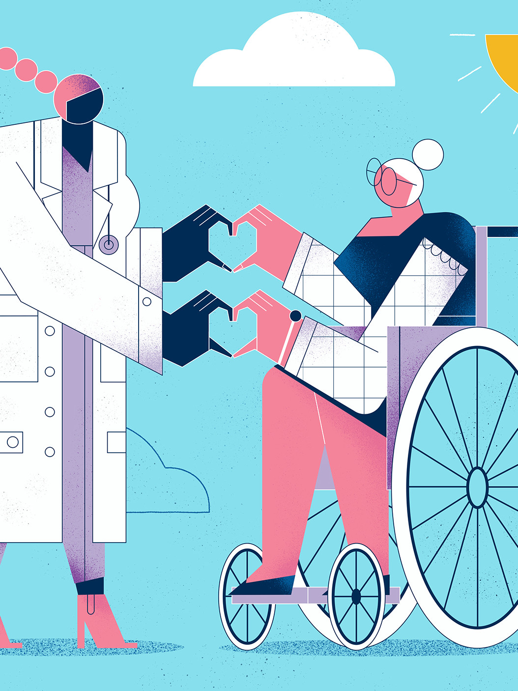 CSV Health — corporate illustration by Antonio Rodríguez
