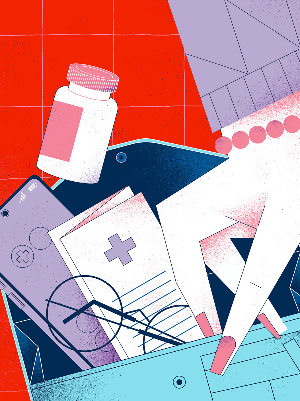 CSV Health — corporate illustration by Antonio Rodríguez