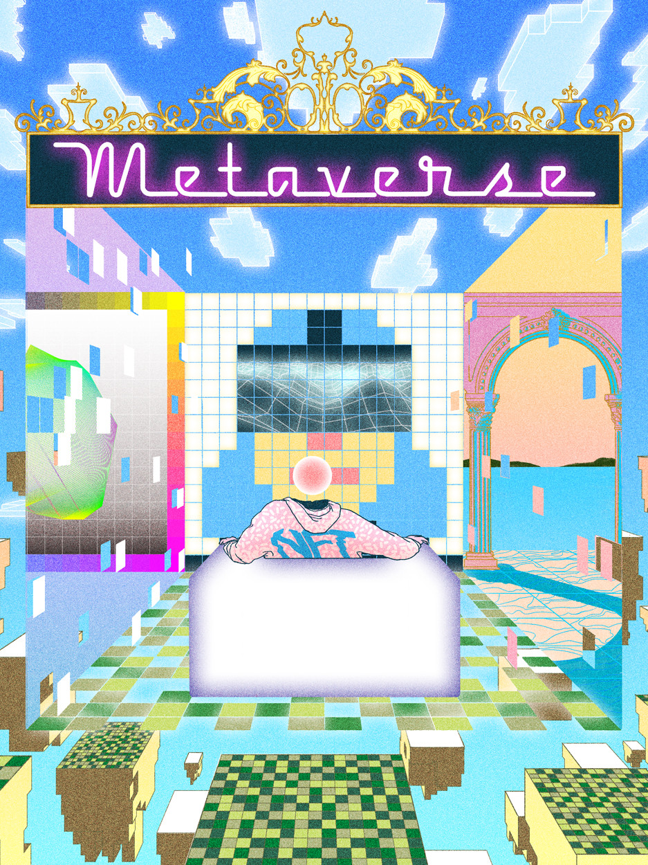 Forbes article on Metaverse — editorial illustration