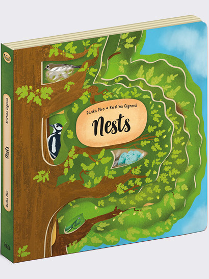 Nests book by Albatros (part of Animal Kingdom family) — editorial illustration