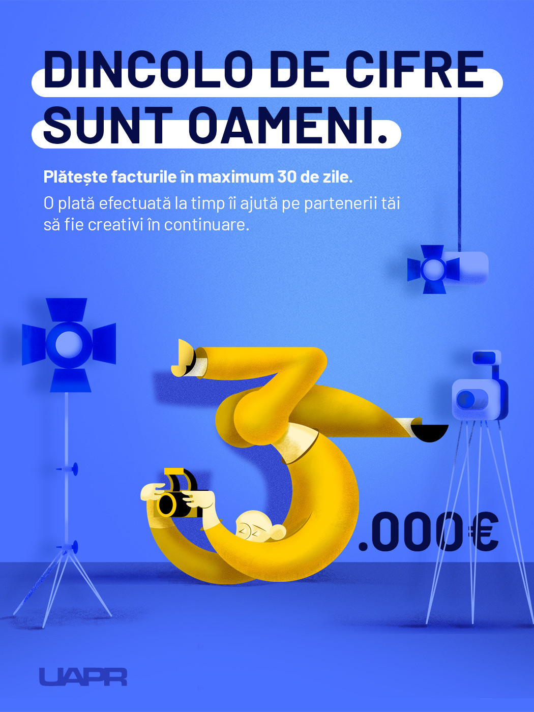 Poster nu au intrat banii — editorial illustration