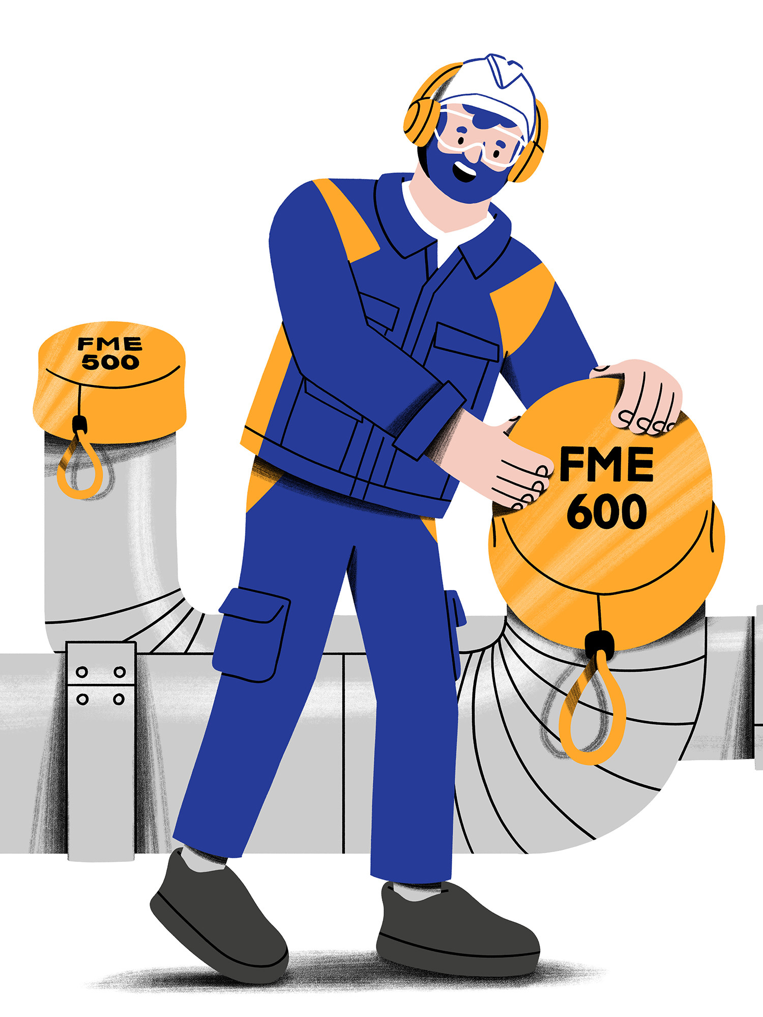 ZSE Powerplant Mochovce Key Visuals — editorial illustration by Daniel