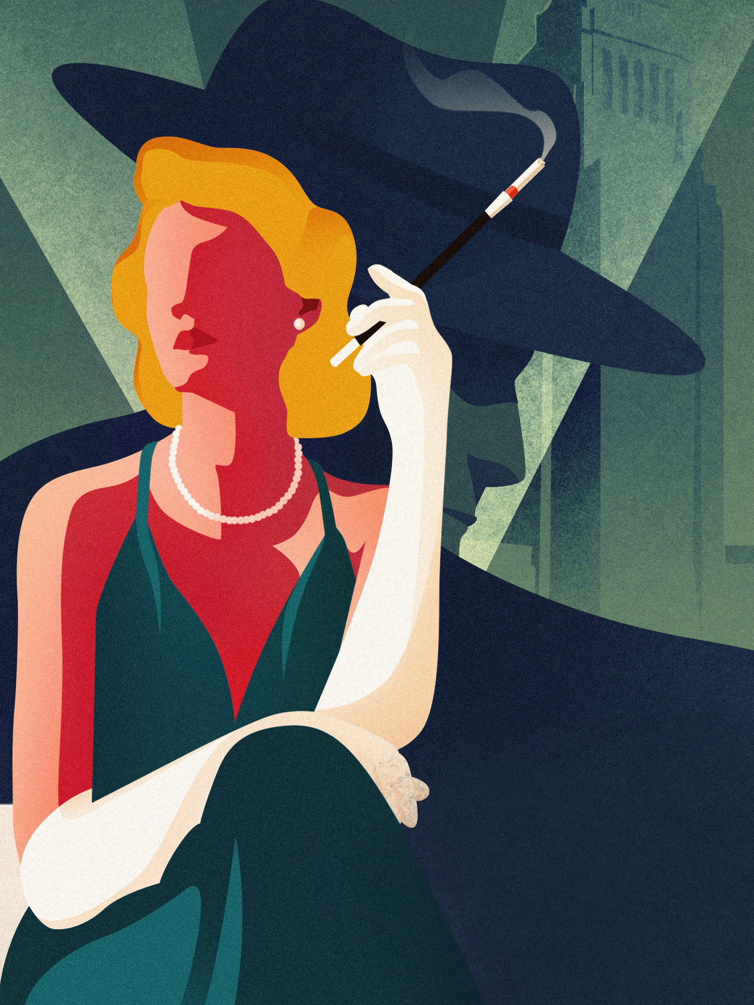 Thriller book cover for Kampa Publishing — editorial illustration by Domagoj Šokčević