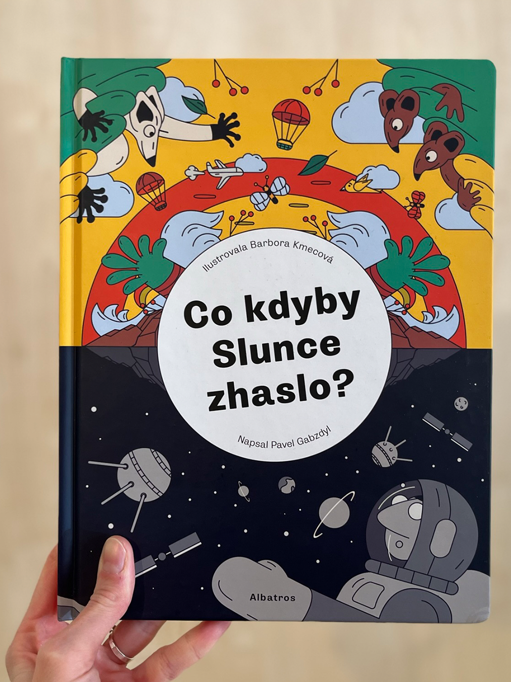 Illustrated book What if the sun went out by Pavel Gabzdyl — advertising illustration by Bessa