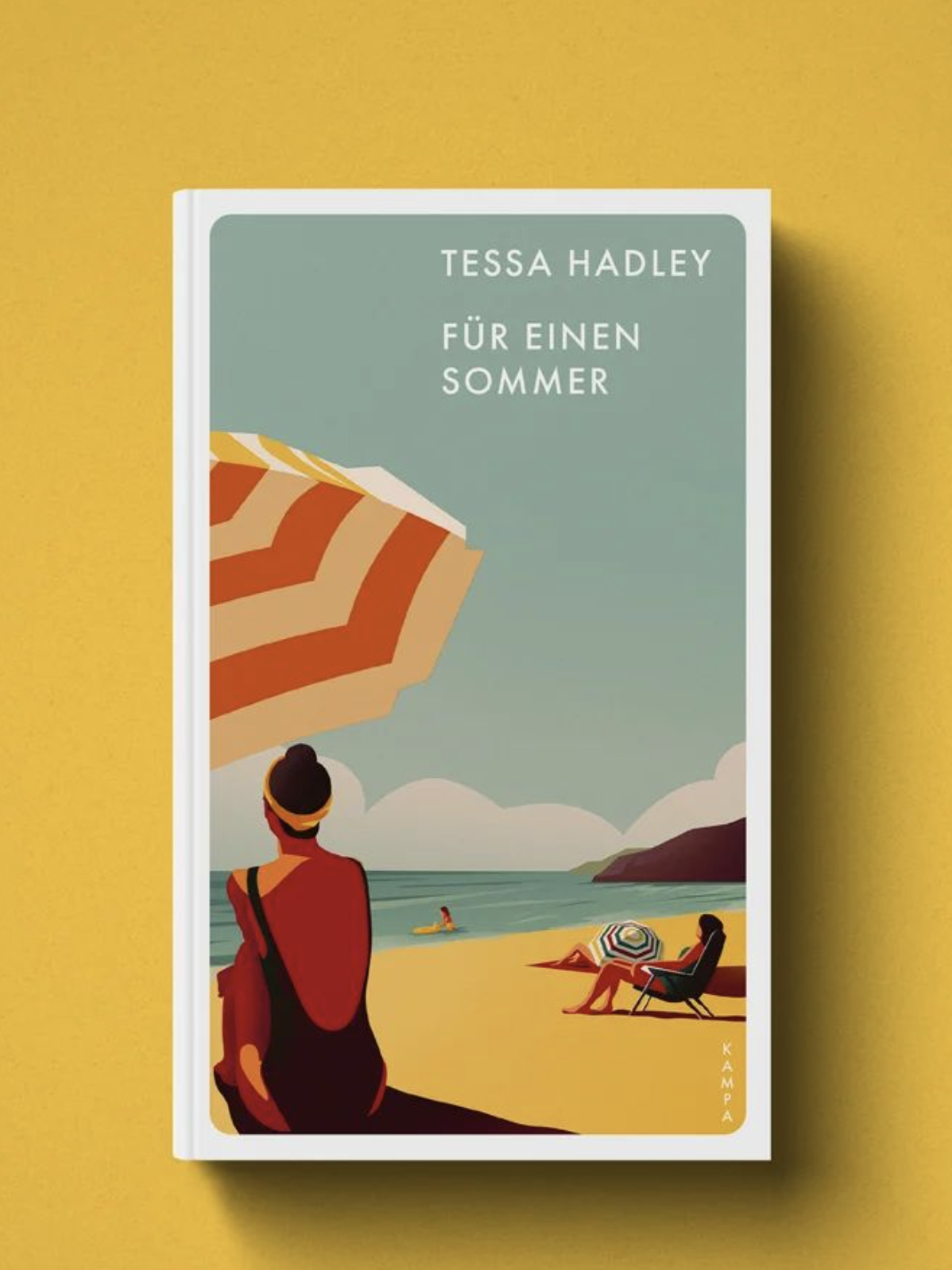 Book cover Fur einen Sommer Kampa publishing — editorial illustration by Domagoj Šokčević
