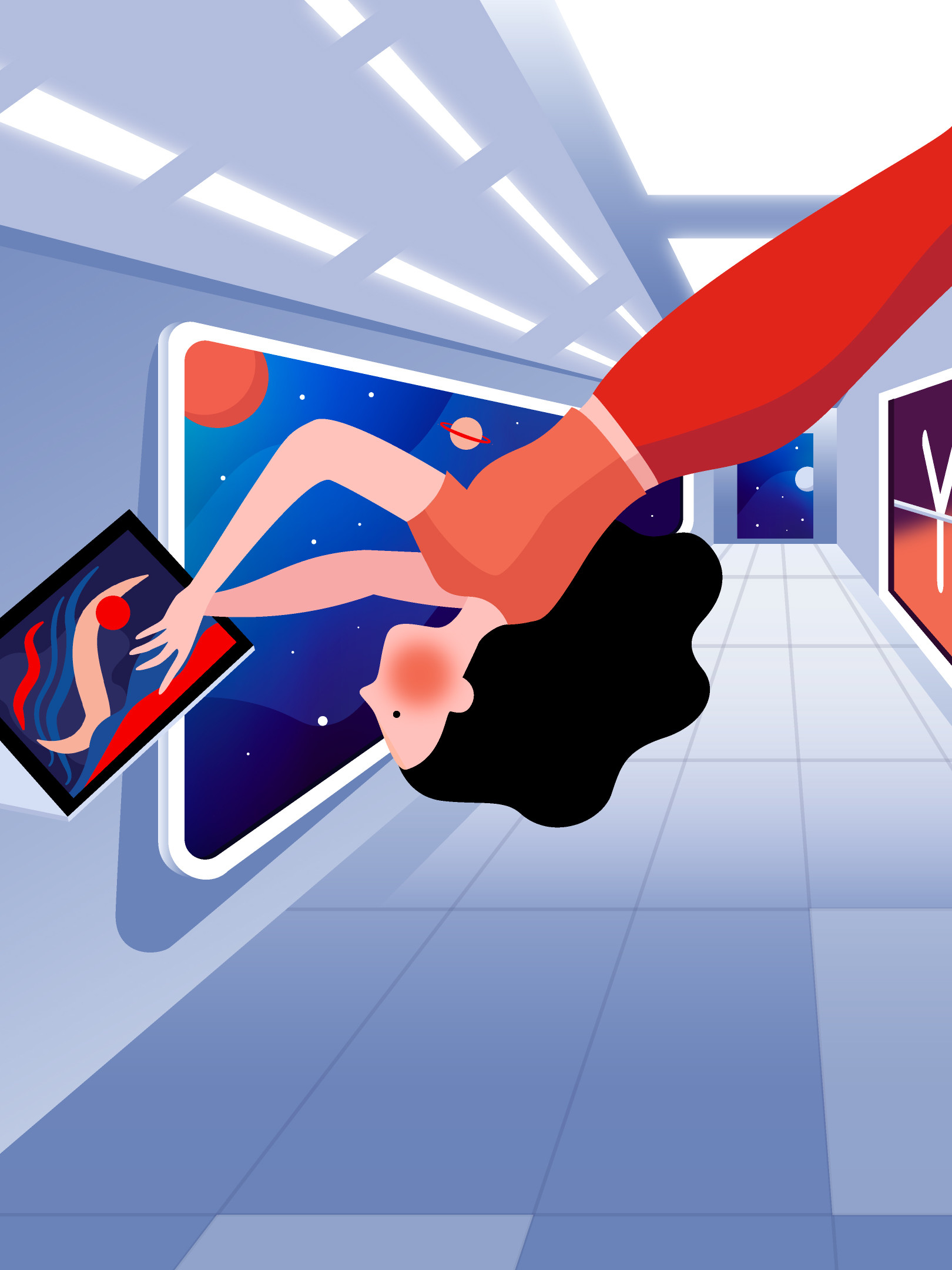 Lenovo visuals — corporate illustration by Nvard