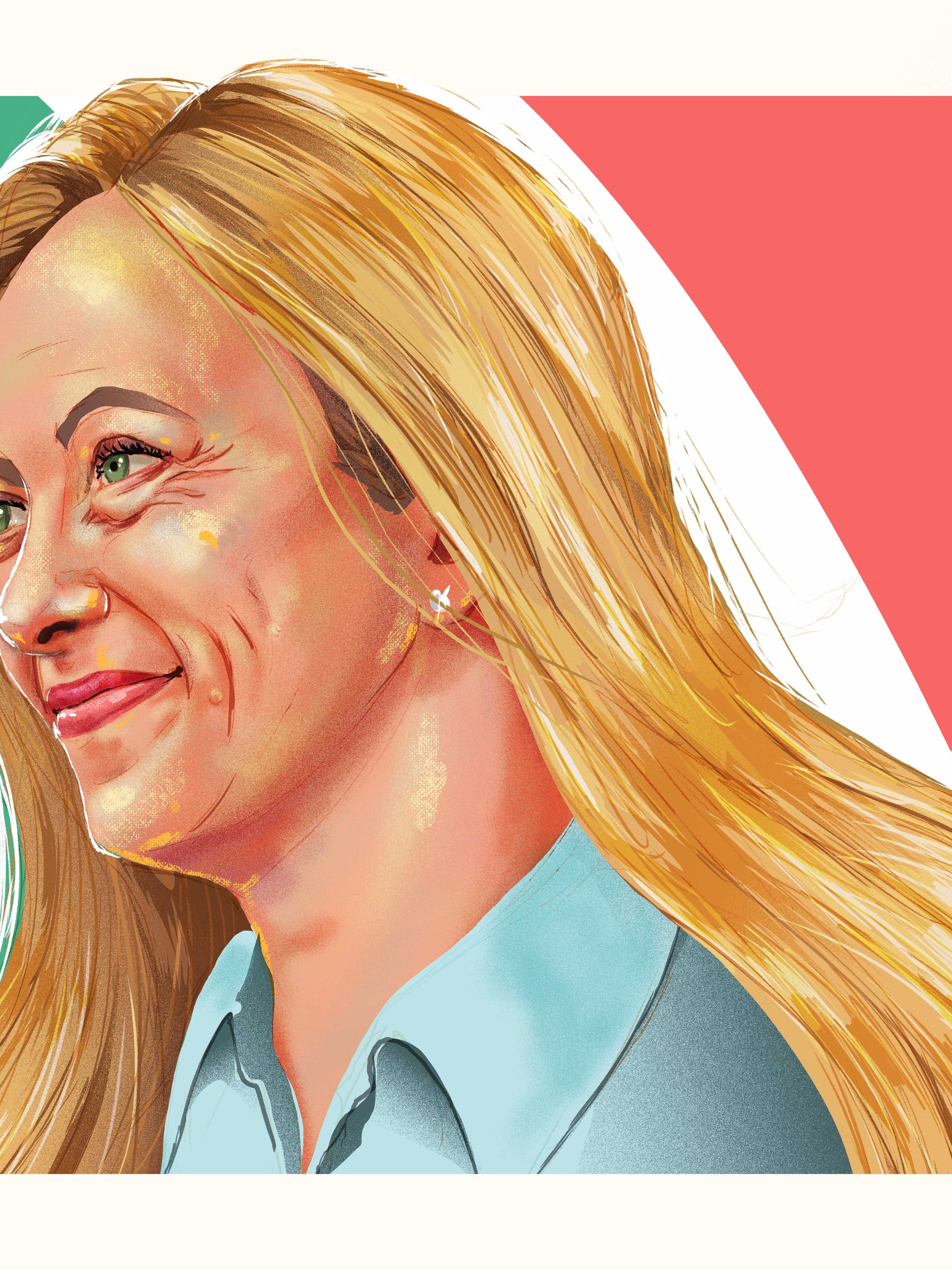 Giorgia Meloni Portrait — editorial illustration by Andy