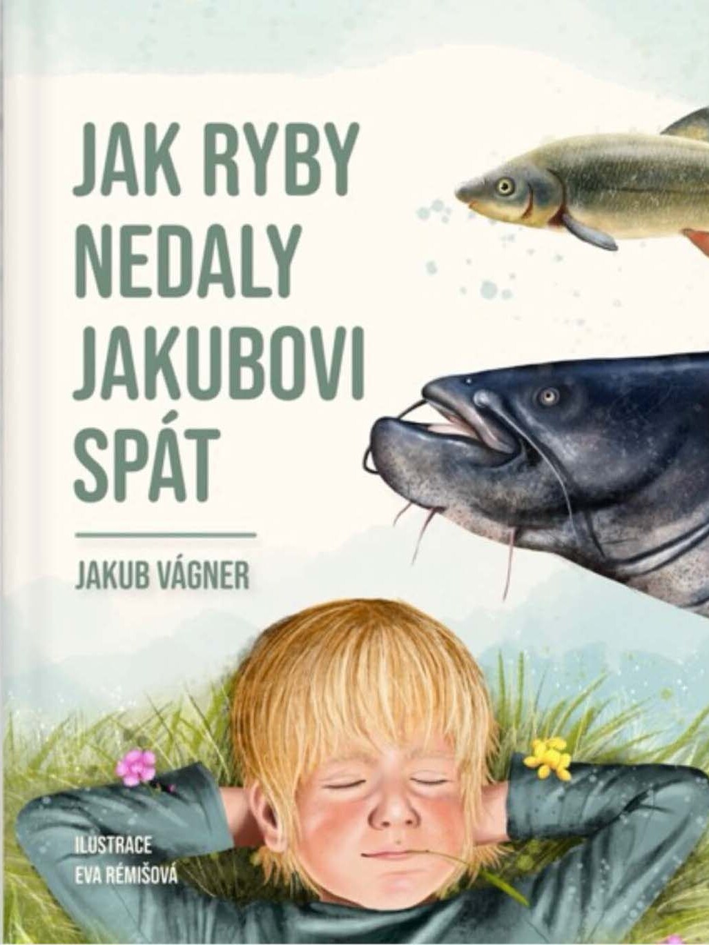 Jak nedali ryby Jakubovi spat illustrated book — editorial illustration by Eva Rémišová