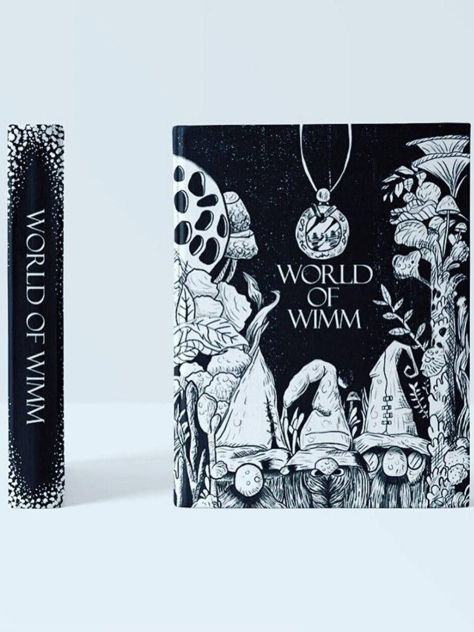 World of Wimm book cover — editorial illustration by Oneil Clarke