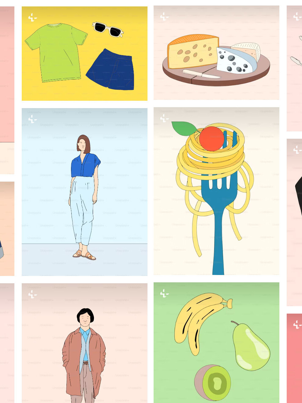 Unsplash+ collections — editorial illustration by Thomas Cavé