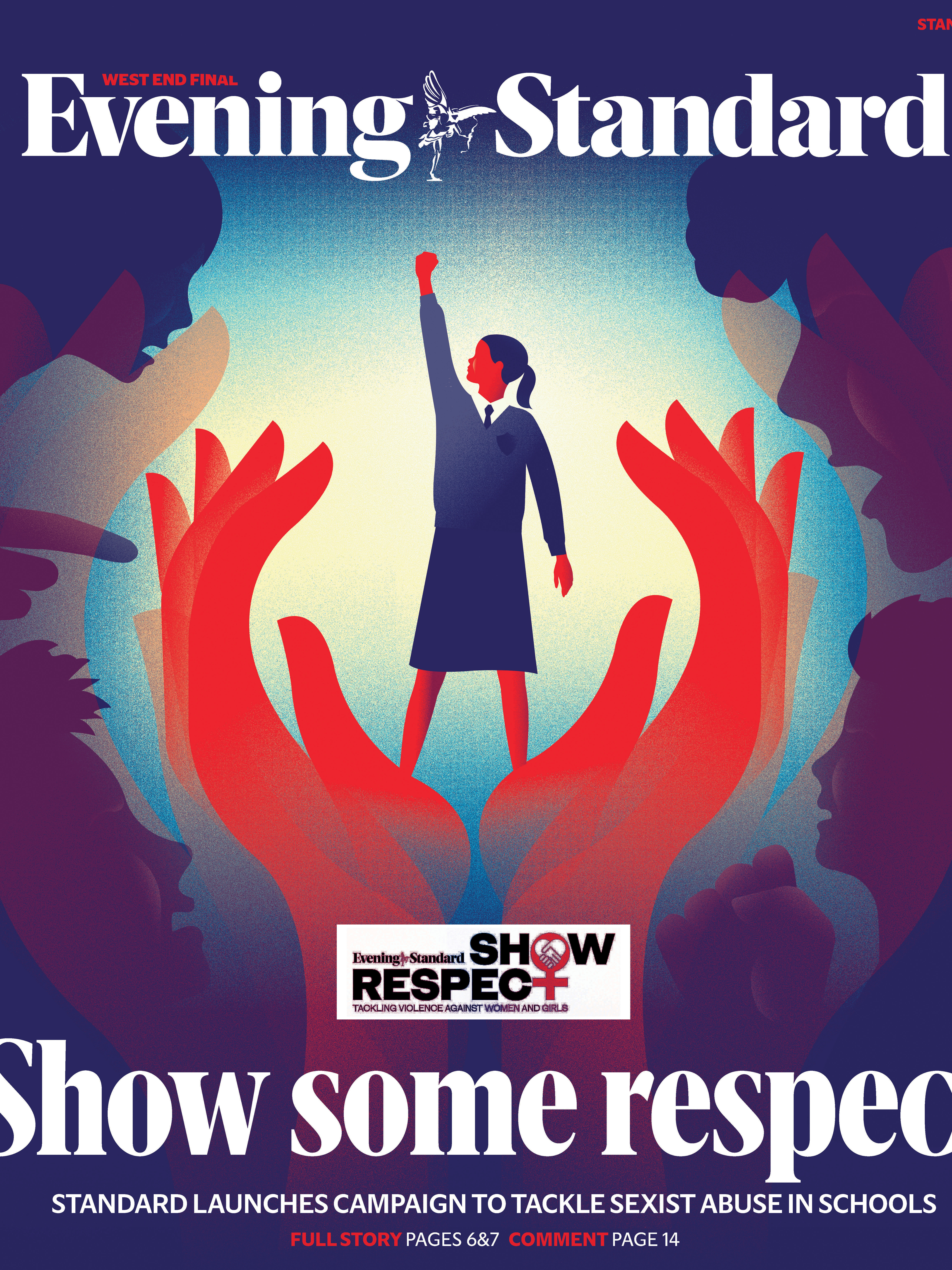 Respect campaign for The Evening Standard — editorial illustration by Neil Webb
